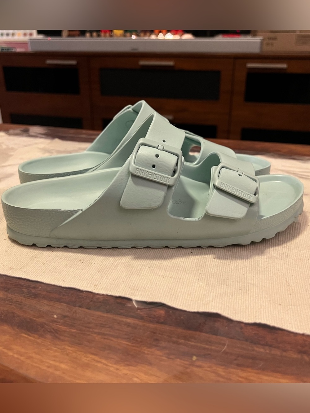 Birkenstock Arizona EVA Sandals Mint Green Sz 39 L 8 M 6 - Picture 6 of 9